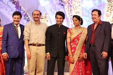 Hero Aadi Wedding Reception Photos